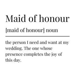 Maid Of Honour Candle Gift Box Proposal Card Of W - thumbnail 4