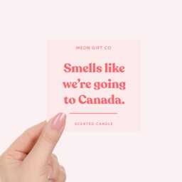 Canada Gifts - Smells Like We're Going To Surprise Trip Reveal Candle - thumbnail 2
