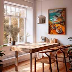 Seaside Caf?? Poster, Ocean View Painting, Coffee Beside The Coastal Wall Art, Mediterranean Travel Print, Beachside Decor - thumbnail 3