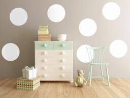 Big Polka Dot Wall Decals, Nursery Decal, Polkadot Decals, Child's Room Circle Polkadots - thumbnail 1