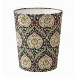 William Morris Eden Midnight Waste Paper Bin - Handmade Fabric Basket For Bedroom, Study Or Home Office