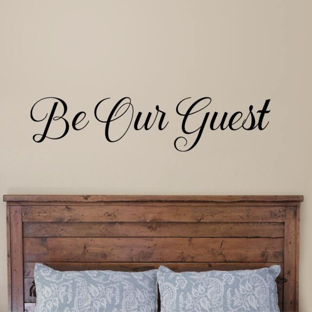 Be Our Guest Wall Decal, Room Decor, Welcome Vinyl Sticker, Entryway Porch Family - image 1