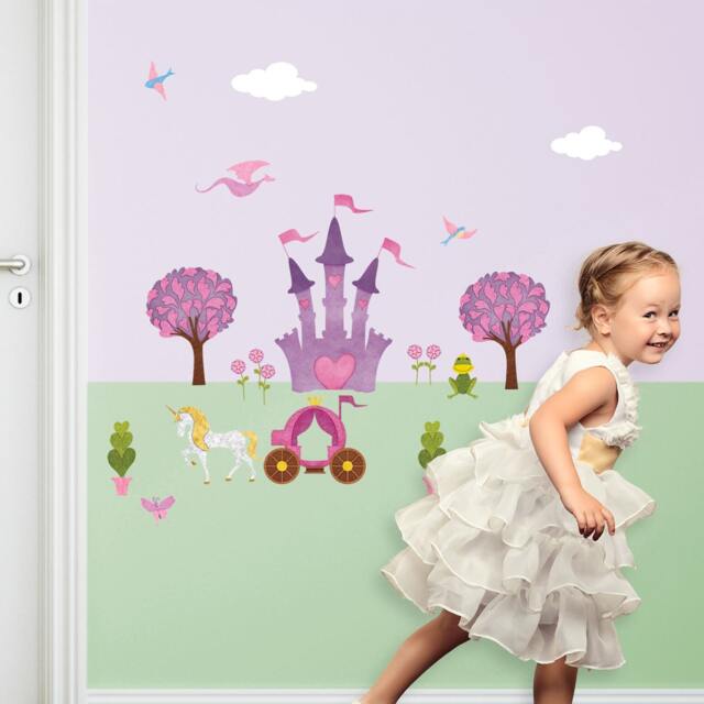 Princess Wall Sticker - Peel & Stick Decals For Mural Nursery & Girls Room Or Party Mini Set - Item 1244-17 - image 1