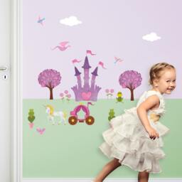 Princess Wall Sticker - Peel & Stick Decals For Mural Nursery & Girls Room Or Party Mini Set - Item 1244-17
