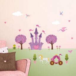 Princess Wall Sticker - Peel & Stick Decals For Mural Nursery & Girls Room Or Party Mini Set - Item 1244-17 - thumbnail 3