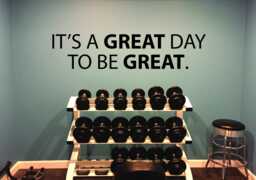 Motivational Quote Wall Decal, Inspirational Decal. It's A Great Day To Be Great. Gym Design Ideas, Classroom Door Sticker - thumbnail 1