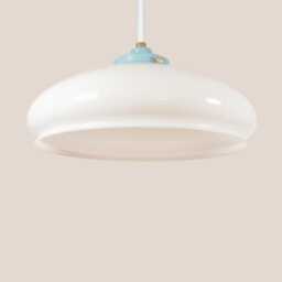 Barbara Vintage Pendant Light Mcm Hanging Handcrafted Glass Lamp Retro Ceiling Fixture Yugoslavia Gold Brass - thumbnail 3