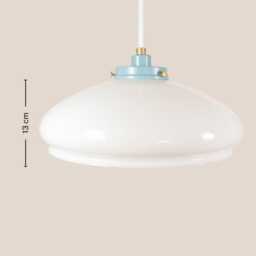 Barbara Vintage Pendant Light Mcm Hanging Handcrafted Glass Lamp Retro Ceiling Fixture Yugoslavia Gold Brass - thumbnail 4