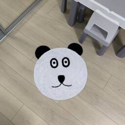 White Rug Kids Mat Carpet Nursery Rug For Kids Baby Crochet Teddy Bear Room - thumbnail 2