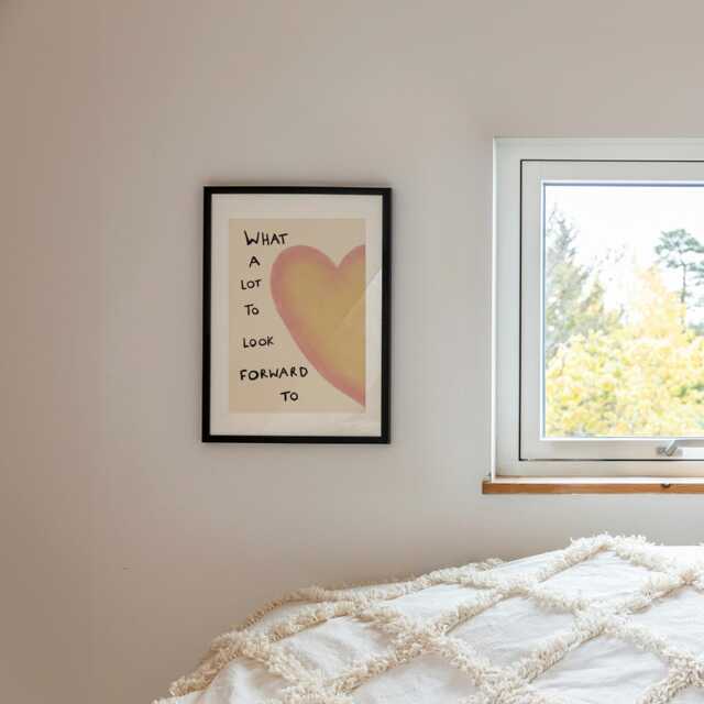 A Lot To Look Forward To Unframed Print - Positive Art Living Room Prints Posters Cute Bedroom Gifts - image 1