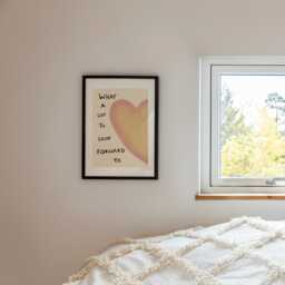 A Lot To Look Forward To Unframed Print - Positive Art Living Room Prints Posters Cute Bedroom Gifts - thumbnail 1