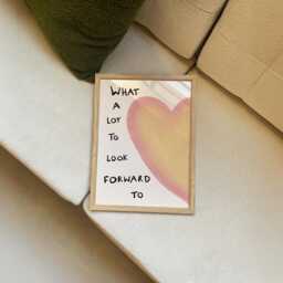 A Lot To Look Forward To Unframed Print - Positive Art Living Room Prints Posters Cute Bedroom Gifts - thumbnail 3