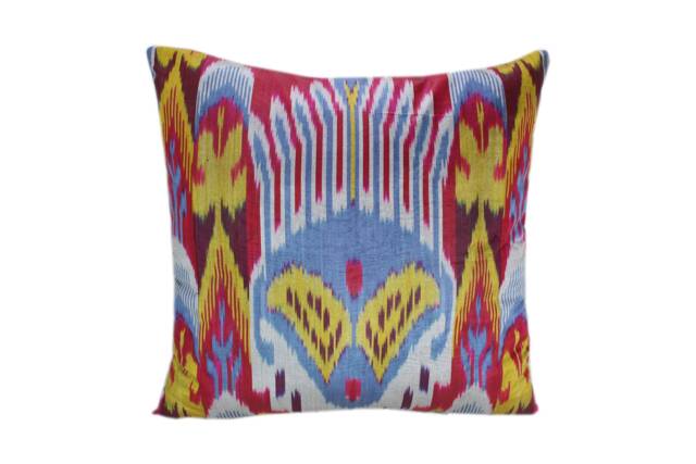 Hand Dyed Ikat Pillow Cover - image 1