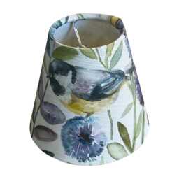 Morning Chorus Candle Clip Handmade Lampshade, Chandelier Lampshades, On Lampshade - thumbnail 1