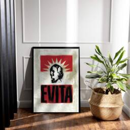 Evita Musical Poster Print, Broadway Theatre London West End Framed Wall Art Christmas Gift For Lovers - thumbnail 2