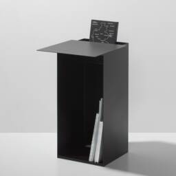 Shift Side Table in Black Usable As Coffee Table & Nightstand - thumbnail 1