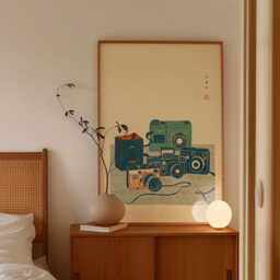 Vintage Camera Still Life Poster, Japanese Line Art Print - thumbnail 3