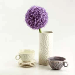 Handmade Ceramic Vase. Contemporary White Porcelain Minimalist Tube Container. Wedding Simple Vase Design By Conceptstudio - thumbnail 2
