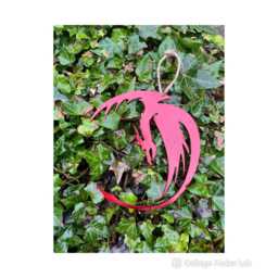 Red Dragon Metal Ornament Welsh Christmas Tree Decoration Wall Art Hanger Circular Birthday Gift For Mother Wales Patriot - thumbnail 3