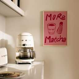 More Matcha Print - Poster, Gifts, Kitchen Art Print, Dining Room Art, Modern Wall Unframed - thumbnail 2