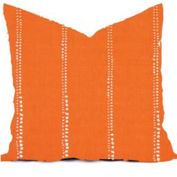 Geo Nautical Pillow Cover - Navy, Orange, White, Indoor Outdoor - thumbnail 4