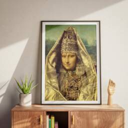 Mona Lisa Art Print Tlemcenian Chedda Dress Renaissance Portrait - thumbnail 2