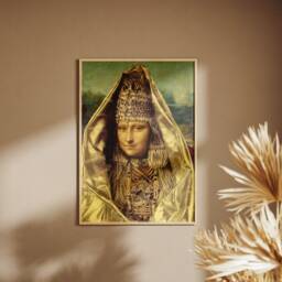 Mona Lisa Art Print Tlemcenian Chedda Dress Renaissance Portrait - thumbnail 4
