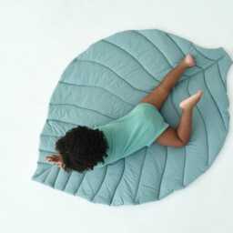 Leaf Baby Play Mat - Organic Cotton, Reversible & Nursery-Friendly - thumbnail 4