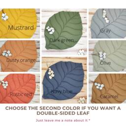 Leaf Baby Play Mat - Organic Cotton, Reversible & Nursery-Friendly - thumbnail 3
