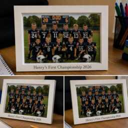 Personalised White Picture Frame, 15cm X 10cm Photo, Engraved Text Frame - thumbnail 2