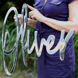 Modern Mirror Baby Name Room Decoration, Hip Chic Above The Crib Decor - thumbnail 3