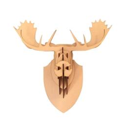 Large/ Small Wooden Moose Head 3D Wall Art Home Decor - Laser Cut Animal Trophy - thumbnail 2