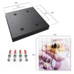Floral Elegance Key Cabinet For Home, Purple Industrial Box, Painterly Flowers & Plants, Nature Lovers - thumbnail 4