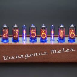 Nixie Tube Clock In-8-2 in Wooden Case [Rgb, Usb, Musical, Temp. Sensor] For Boyfriend, Husband, Vintage, Glowing Clock, Gift, Steampunk - thumbnail 2