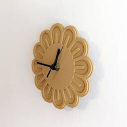 Mini Flower Acrylic Wall Clock - Melon Pink - thumbnail 2