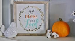 Give Thanks To The Lord Wooden Sign - Christian Wall Art Bible Verse Fall Home Decor Thanksgiving Wreath Farmhouse Signs - thumbnail 1