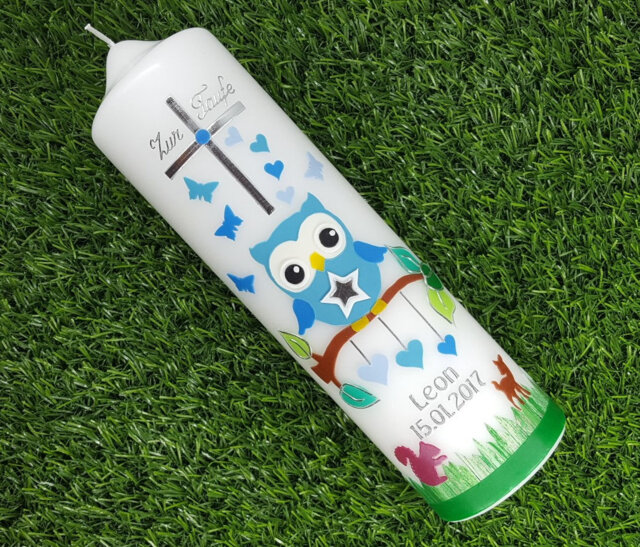 Christening Candle Owl - image 1