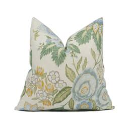 Colefax & Fowler - Emmeline Old Blue Lively Classic Floral Cushion Cover Handmade Throw Pillow Designer Home D??cor - thumbnail 1