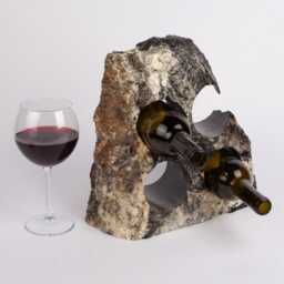 Handmade Alexandrette Marble Wine Bottle Holder Unique Rack - thumbnail 3