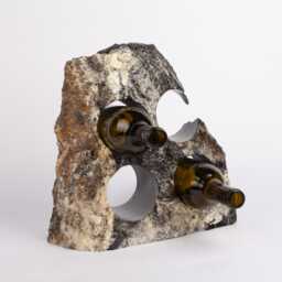 Handmade Alexandrette Marble Wine Bottle Holder Unique Rack - thumbnail 2
