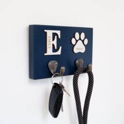 Personalised Initial Key Hook And/Or Dog Lead - thumbnail 2