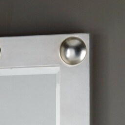 Large Wall Mirror, Decorative Design Made in Italy, Art Deco Silver Entrance Living Room Mirror - thumbnail 4