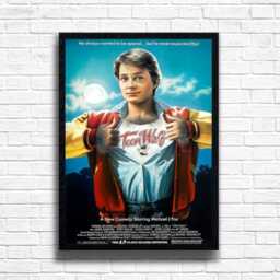 Teen Wolf Movie Print 80S Retro Film Poster, Michael J. Fox - thumbnail 2