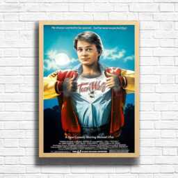 Teen Wolf Movie Print 80S Retro Film Poster, Michael J. Fox - thumbnail 3