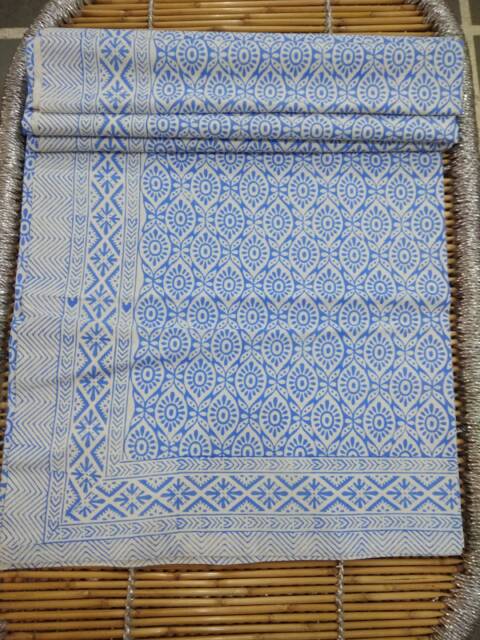 "Hand Block Print Cotton Bed Sheet Indian Bedspread Throw - 90""x108" - image 1