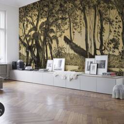 Nature Of South America Removable Wallpaper, Peel & Stick Tropical Wall Mural, Sketch Art, Tropical Wallpaper, Jungle Classic #68 - thumbnail 3