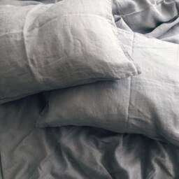20x28 Inches Simple Linen Pillow Home, Bedroom Decor, Body Cover, Farmhouse Pillow, Throw Pillows, Floor Denim Bedding - thumbnail 3