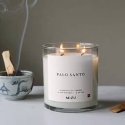 Palo Santo All Natural Essential Oil Candle - Modern - thumbnail 3
