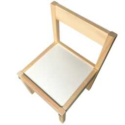 Ikea Latt Childrens Kids Plain Wooden Chair - thumbnail 3