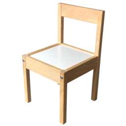 Ikea Latt Childrens Kids Plain Wooden Chair - thumbnail 1